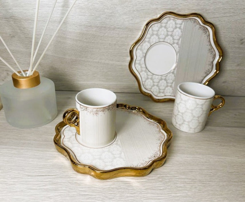 ACAR ISABEL Kaffeetassen aus Porzellan 6 Personen 