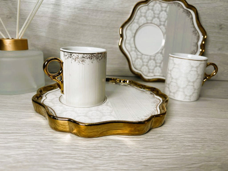 ACAR ISABEL Kaffeetassen aus Porzellan 6 Personen 