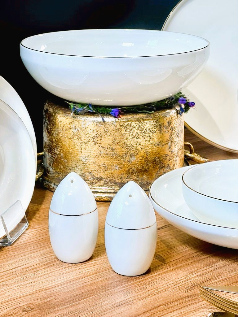 ACAR DAPHNE Gold Tafelservice 12 Personen 57-tlg