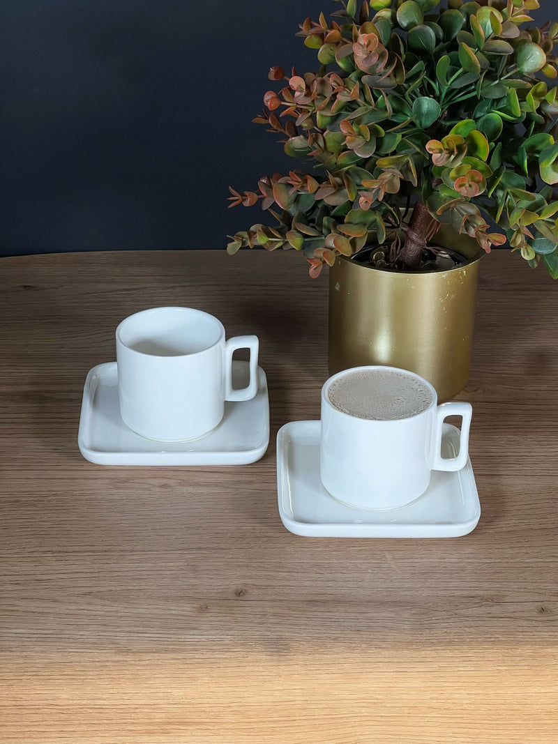 ACAR PURE ROYAL Set von 6 Porzellan Kaffeetassen