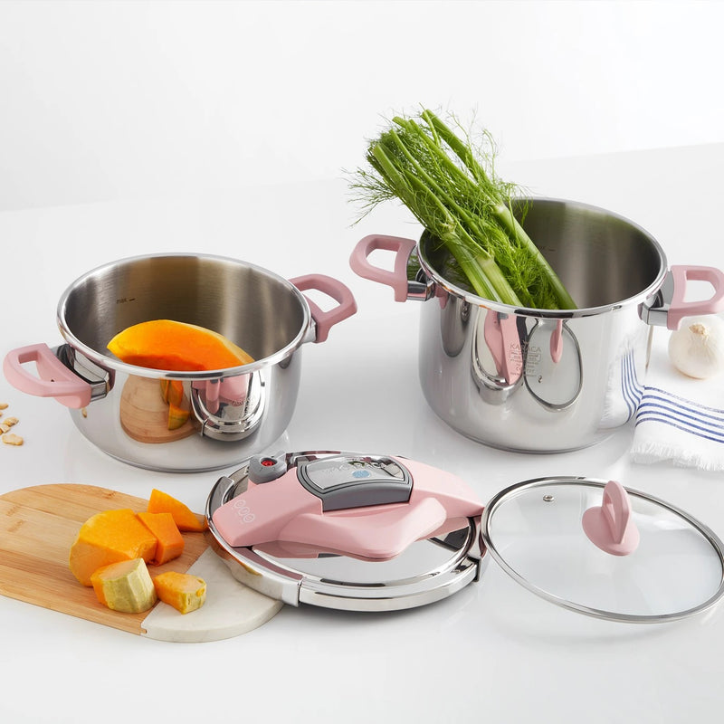 KARACA PERF﻿ECT GREY 4Lt+6Lt Schnellkochtopf-Set