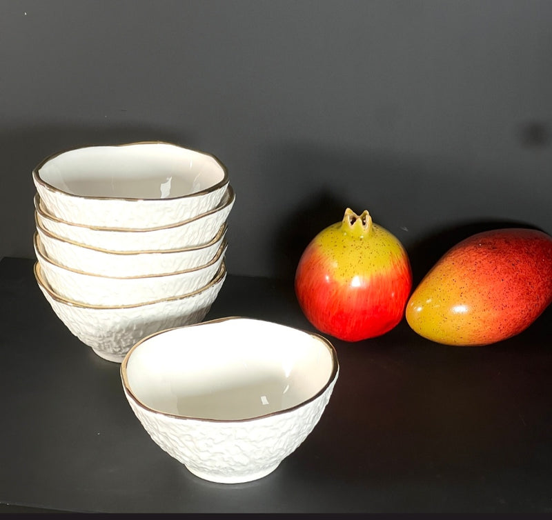 TREND HOME  6er-Set Schalen aus Porzellan