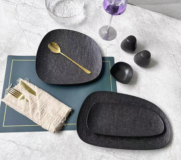 ZELLERFELD TREND Frühstücksset schwarz 17-teilig 6 Pers.
