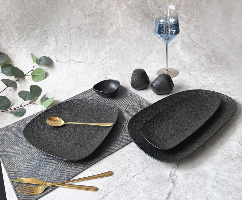 ZELLERFELD TREND Frühstücksset schwarz 17-teilig 6 Pers.