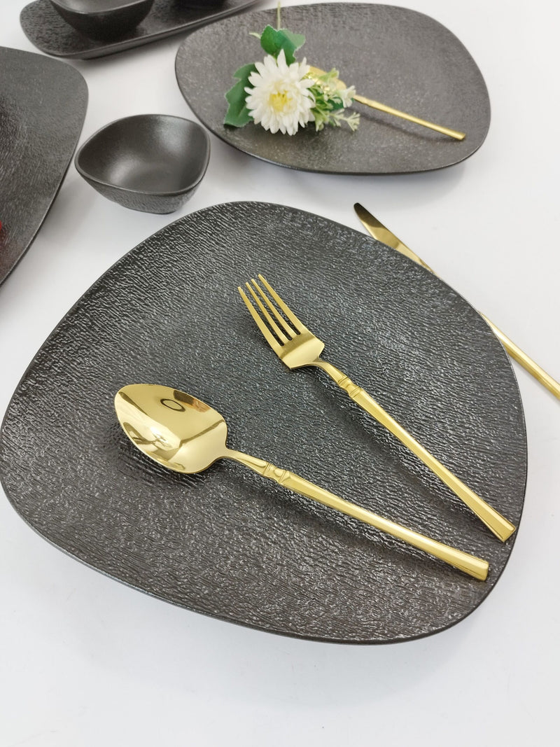 ZELLERFELD TREND Frühstücksset schwarz 17-teilig 6 Pers.