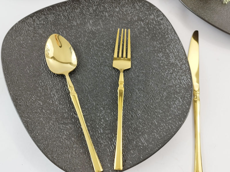 ZELLERFELD TREND Frühstücksset schwarz 17-teilig 6 Pers.