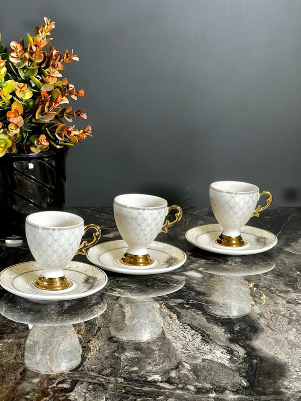 ACAR CAROLINA Kaffeetassen aus Porzellan 6 Personen