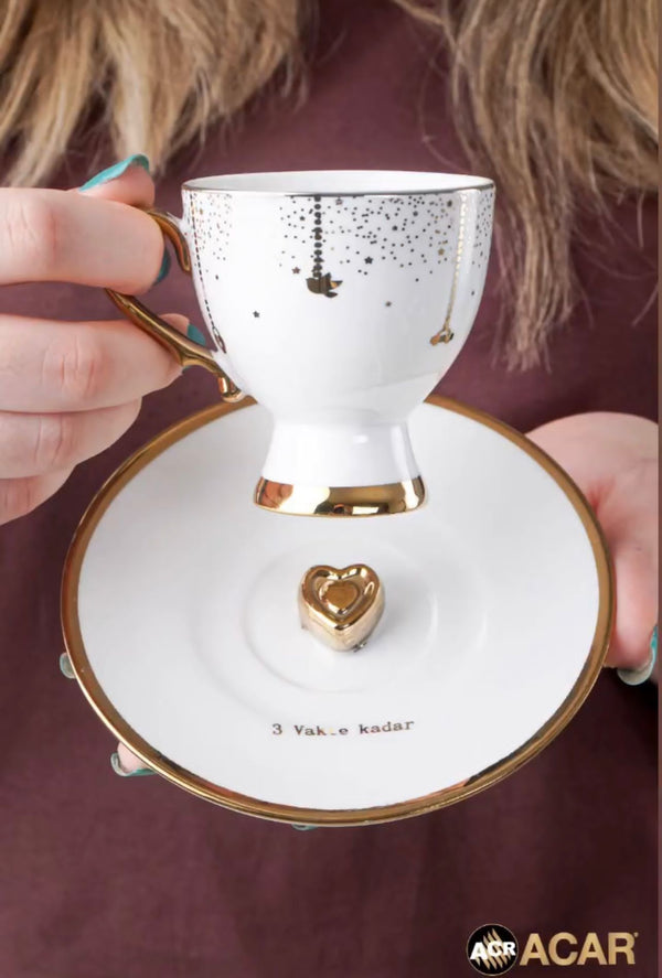 ACAR VAKTE KADAR Kaffeetassen aus Porzellan 6 Personen