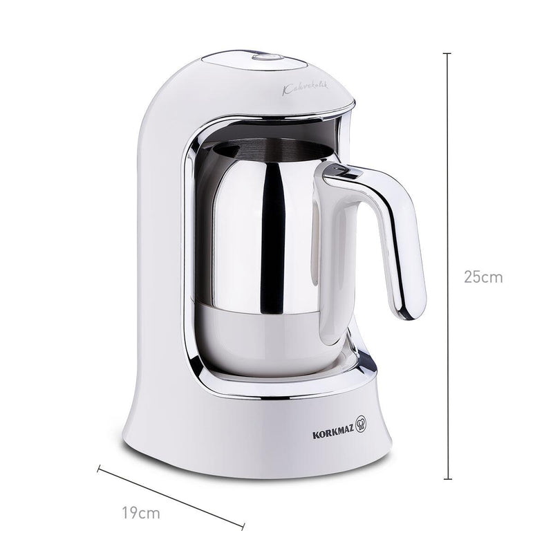 KORKMAZ KAHVEKOLIK COFFEE MAKER VANILLE chrom Kaffeevollautomat