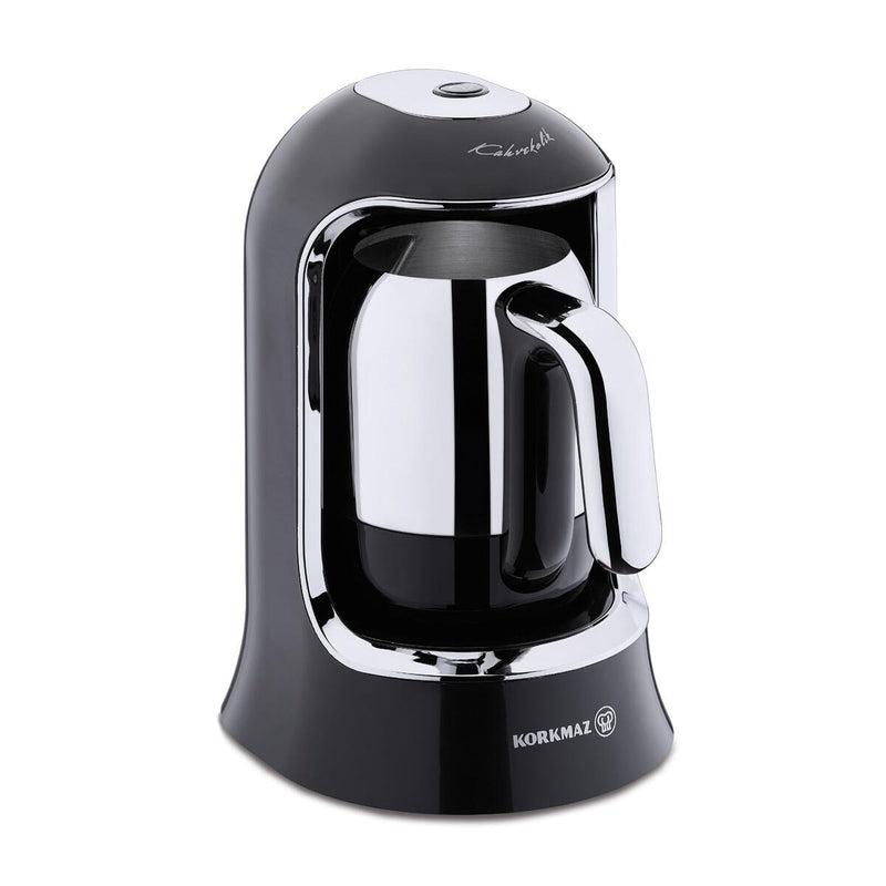 KORKMAZ KAHVEKOLIK COFFEE MAKER schwarz chrom Kaffeevollautomat