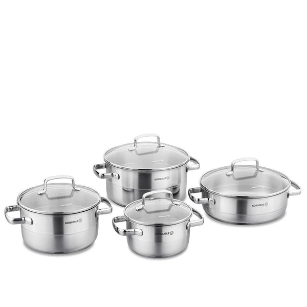 KORKMAZ STILA 8-teiliges Kochgeschirr-Set