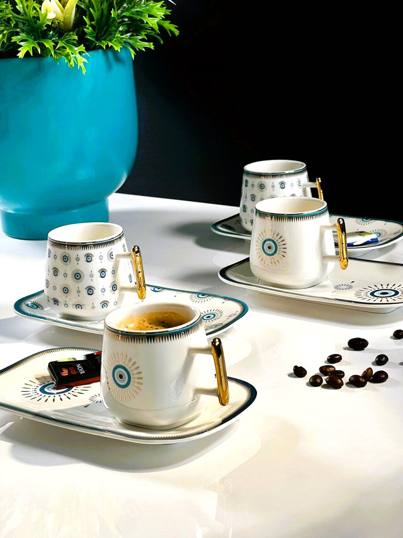 ACAR NAZAR ﻿Kaffeetassen aus Porzellan 6 Pers.