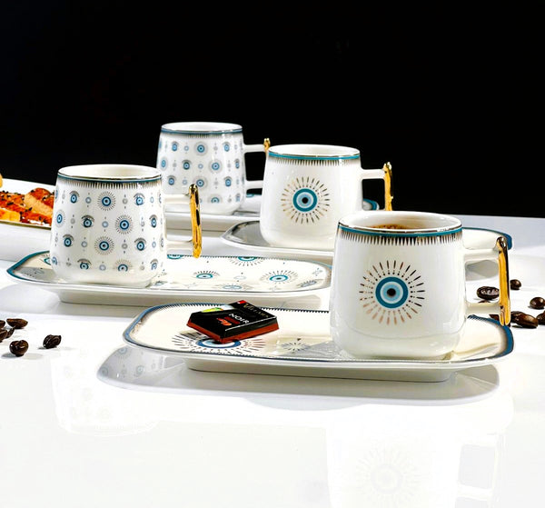 ACAR NAZAR ﻿Kaffeetassen aus Porzellan 6 Pers.