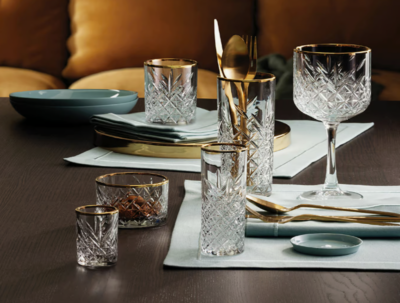 PASABAHCE TIMELESS 4er GOLD TOUCH Longdrink 450 ml glass