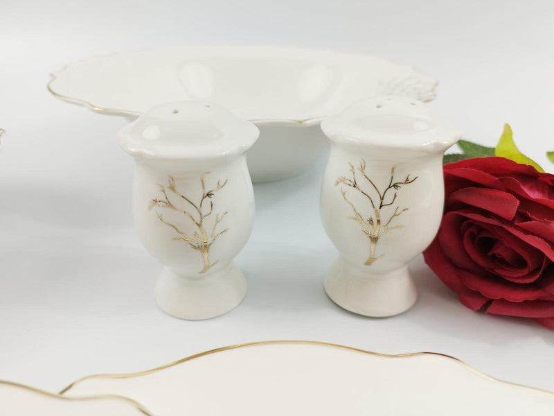 ZELLERFELD BLOOM Tafelservice Motiv Goldener Baum 27 Teile 6 Pers.