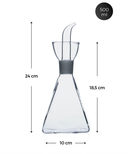 ACAR PYRAMID Öltiegel aus Glas 500 ml