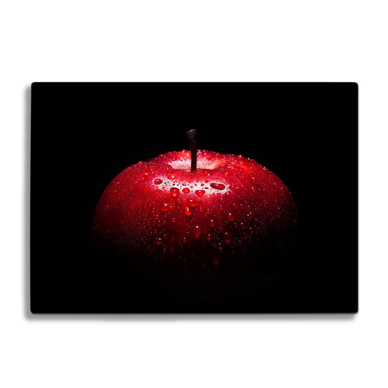 BELLART - Roter Apfel - Glasschneidebrett mit UV-Druck 35x25 cm