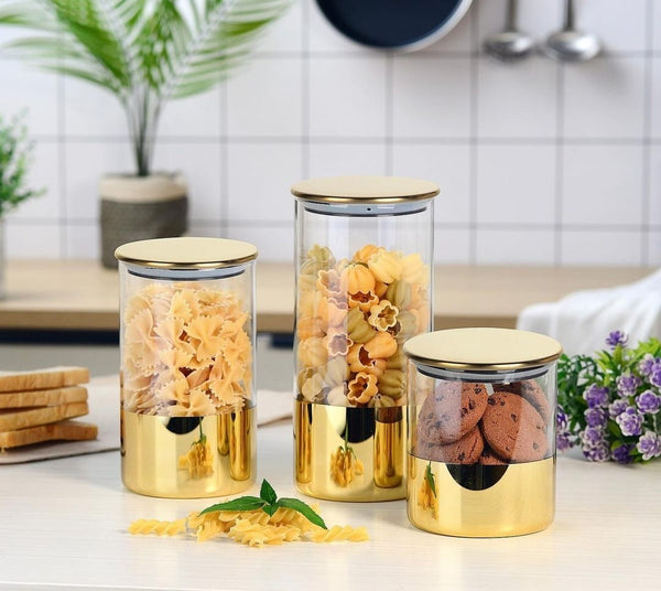 TREND HOME KOLLEKTION 3er-Pack Aufbewahrungsbehälter