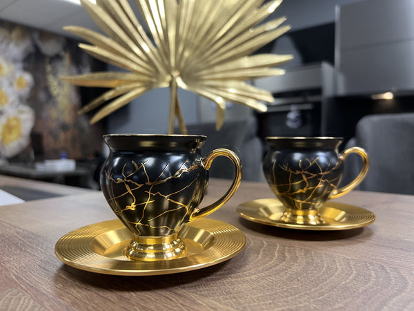 ACAR ARYA Set mit 6 Kaffeetassen aus Porzellan
