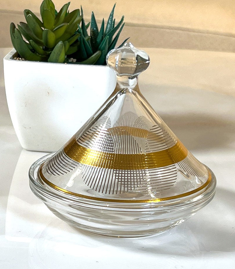 TREND HOME COLLECTION Set aus 2 Bonbonnieren mit Glasdeckel