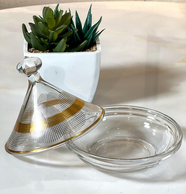 TREND HOME COLLECTION Set aus 2 Bonbonnieren mit Glasdeckel