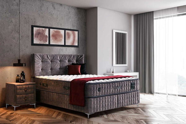 BAMBI COMFIZONE Bett mit Bettkasten, Kopfteil und Matratze Comfort Balance Technology