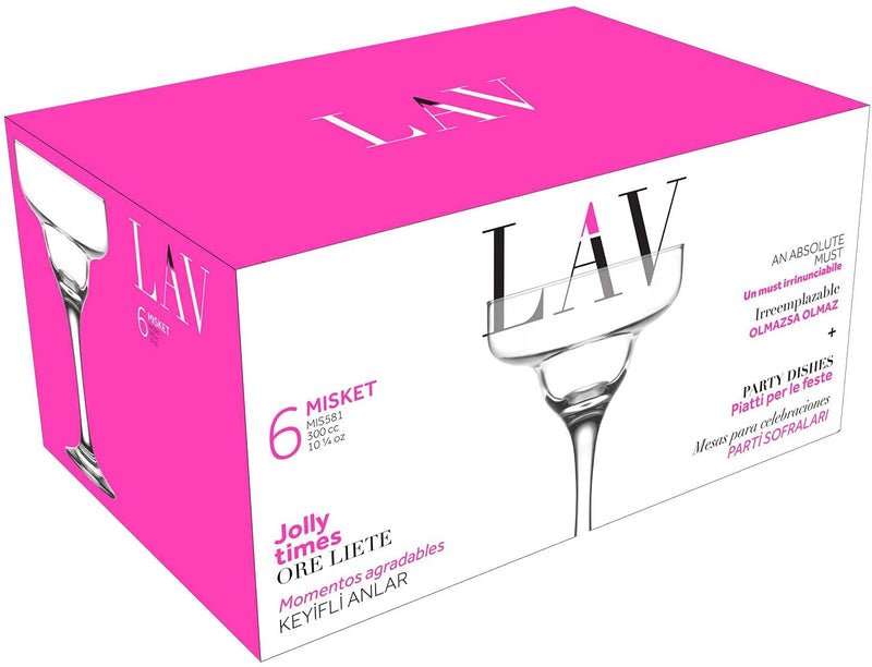 LAV MISKET Set mit 6 Cocktailgläsern