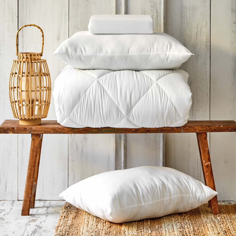 KARACA HOME Couette microfibre 2 personnes avec 2 coussins - Microfiber Çift Kişilik Yorgan ve 2 Adet Silikon Yastık