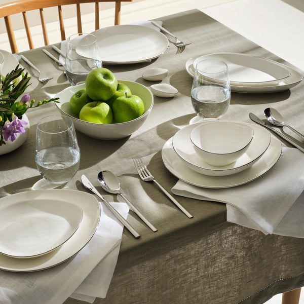 KARACA STREAMLINE SAKİ PLATIN Tafelservice 59 Teile 12 Personen