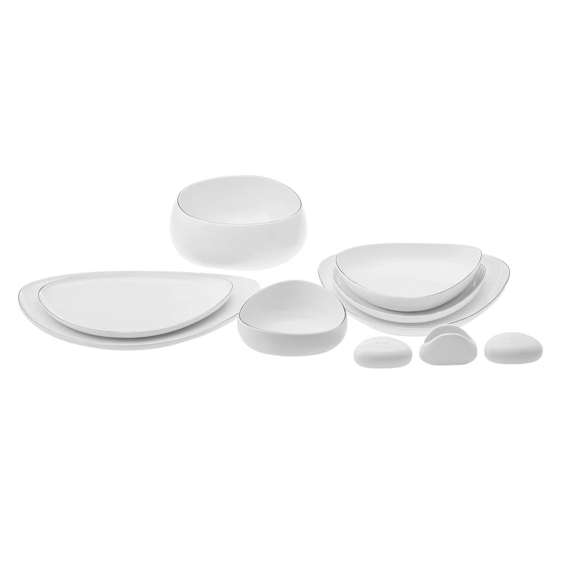 KARACA STREAMLINE TRIBE PLATIN Tafelservice 59 Teile 12 Personen