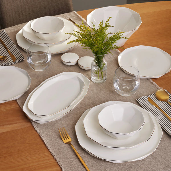 KARACA STREAMLINE ELMAS Tafelservice 57 Teile 12 Personen