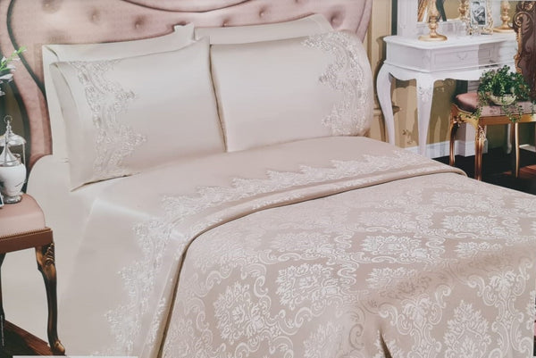 TREND HOME VICTORIA Bettwäsche-Set weiss