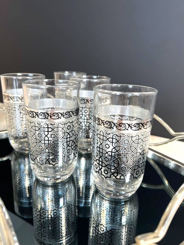 TREND HOME ORIENT Set von 12 silbernen Gläsern