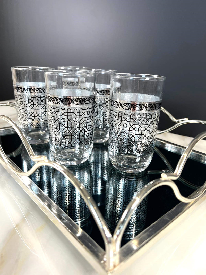 TREND HOME ORIENT Set von 12 silbernen Gläsern
